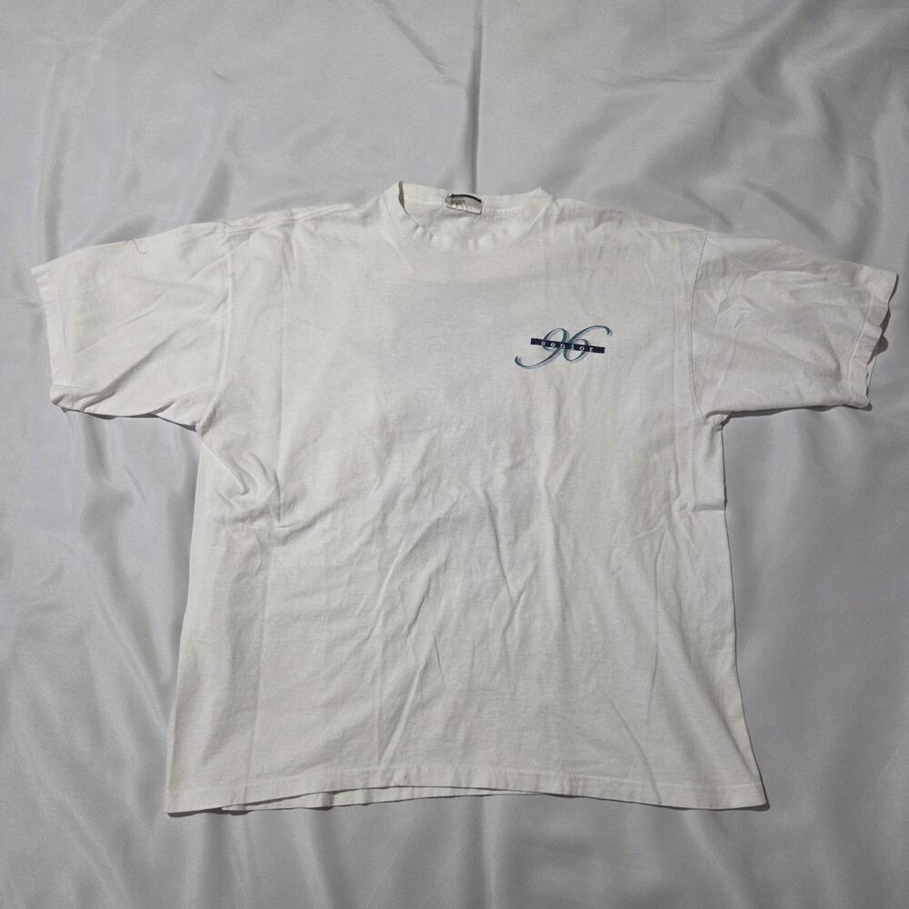 Vintage Jostens Senior 96 T-Shirt XL White Single Stitch Made in USA 1996 Tee